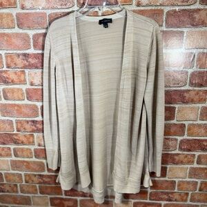 The Limited Beige Open Front Cardigan Sweater
